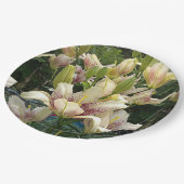 Assiettes En Carton Lys blancs (Angle)