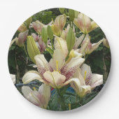 Assiettes En Carton Lys blancs (Devant)