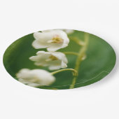 Assiettes En Carton Lys blancs de la vallée (Convallaria majalis) (Angle)