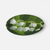 Assiettes En Carton Lys de la fleur de vallée (Angle)