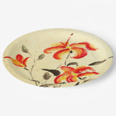 Assiettes En Carton Lys de tigre - rouge (Angle)