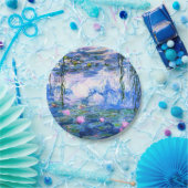 Assiettes En Carton Lys d'eau rose Monet  (Fête)