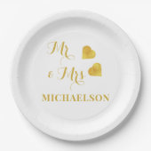 Assiettes En Carton M. et Mme. (Devant)