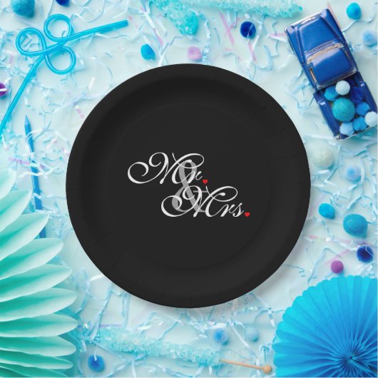 Assiettes En Carton M. et Mme Mari Femme Ses Nouvelles Mauvaises Hères (Fête)