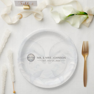 Assiettes En Carton M. et Mme Mariage