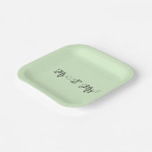 Assiettes En Carton M. & Mme Green (Angulaire)