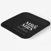 Assiettes En Carton M. & Mme Minimal Simple Moderne jetable (Angulaire)