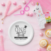 Assiettes En Carton M. ONEderful 1er anniversaire (Fête)