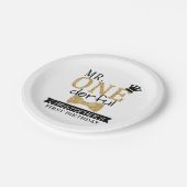 Assiettes En Carton M. ONEderful 1er anniversaire (Angle)