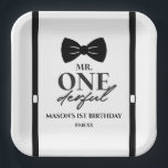 Assiettes En Carton M. ONEderful Bowtie Première fête d'anniversaire<br><div class="desc">Il s'agit d'une minimaliste M. ONEderful Bowtie Suspenders 1er Anniversaire Plaques de papier de fête!</div>