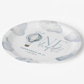 Assiettes En Carton M. ONEderful Hot Air Ballon Boy 1er anniversaire B (Angle)