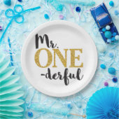 Assiettes En Carton M. ONEderful Paper Plates 9" (Fête)