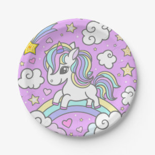 Assiettes En Carton Ma licorne préférée