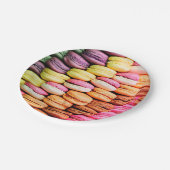 Assiettes En Carton Macaron français (Angle)