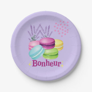 Assiettes En Carton Macarons français