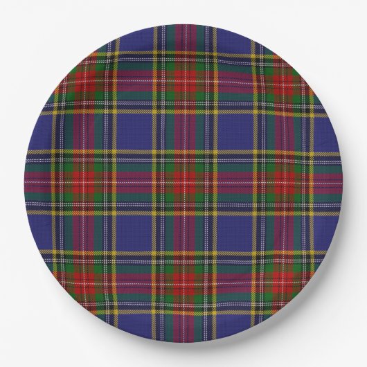 Assiettes En Carton MacBeth Tartan (Devant)