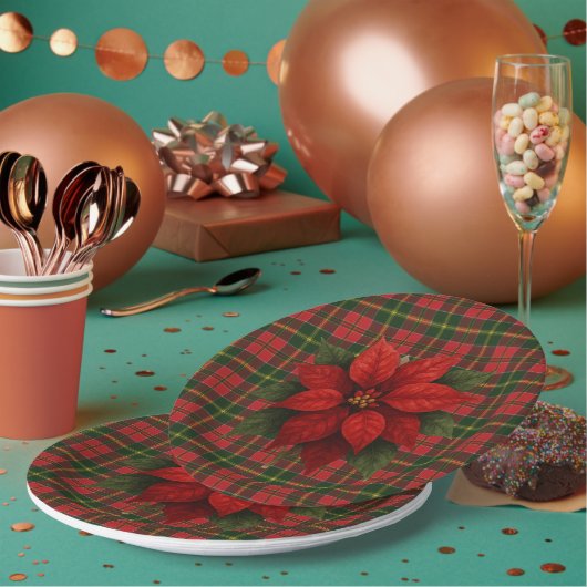 Assiettes En Carton MacDonald Kingsburgh Scottish Tartan Christmas (Multi)