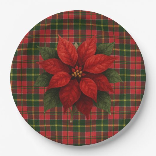 Assiettes En Carton MacDonald Kingsburgh Scottish Tartan Christmas (Devant)