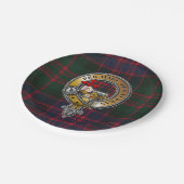 Assiettes En Carton MacDonald Tartan & Badge (Angle)