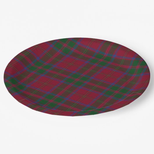 Assiettes En Carton MacDougall Clan Originaux Tartan (Angle)