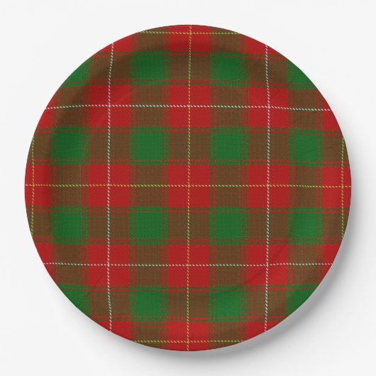 Assiettes En Carton Macfie Tartan (Devant)