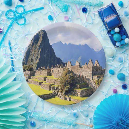 Assiettes En Carton MACHU PICCHU - Pérou - voir (Fête)