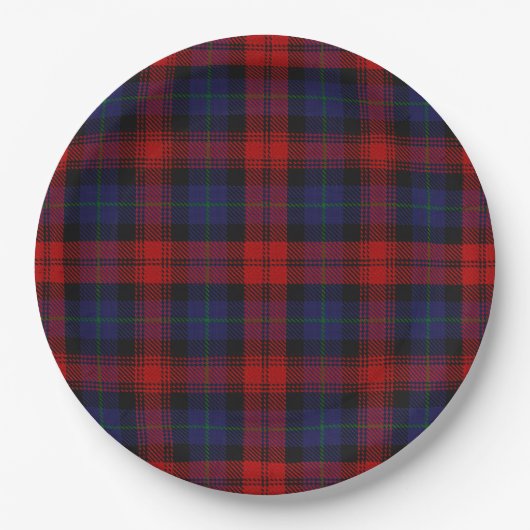 Assiettes En Carton MacLachlan Tartan (Devant)