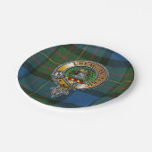 Assiettes En Carton MacLaren Tartan & Badge (Angle)
