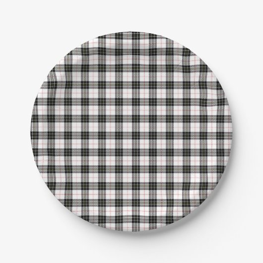 Assiettes En Carton MacPherson Tartan (Devant)