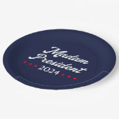 Assiettes En Carton Madame la Présidente 2024 I - Kamala Harris (Angle)