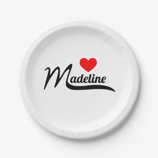 Assiettes En Carton Madeline (Devant)