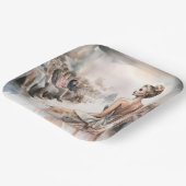 Assiettes En Carton Mademoiselle (Angulaire)