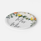Assiettes En Carton Mademoiselle à Mme Magnolia Citrus (Angle)