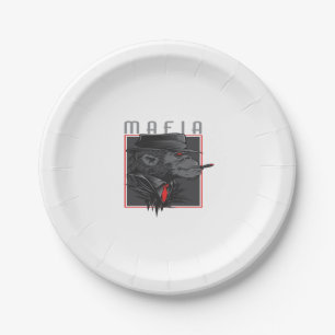 ASSIETTES EN CARTON MAFIA