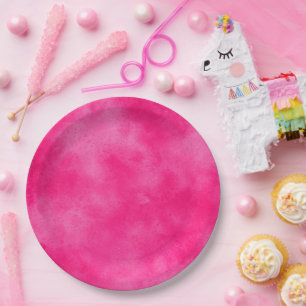 Assiettes En Carton Magenta effet Cloud Plaque de papier