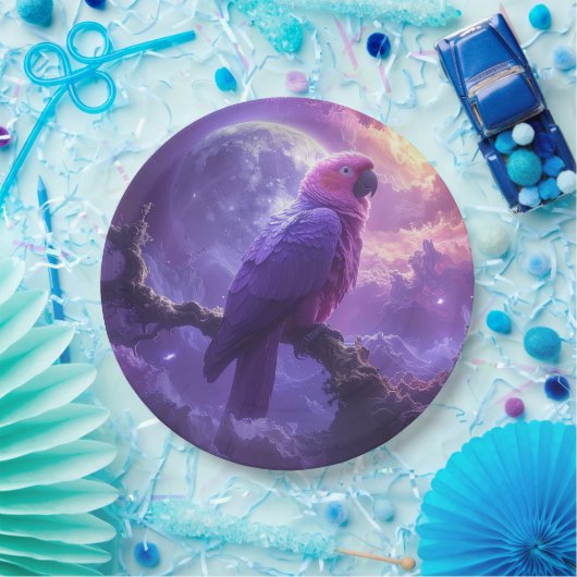 Assiettes En Carton Magical Parrot (Fête)