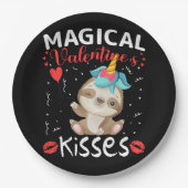 Assiettes En Carton Magical Valentine's Kisses (Devant)