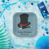 Assiettes En Carton Magiciens Casquette Magie Show Anniversaire (Fête)