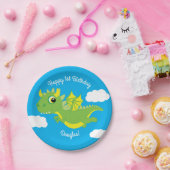 Assiettes En Carton Magique Dragon Cute 1ère Plaques d'anniversaire (Fête)