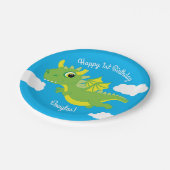 Assiettes En Carton Magique Dragon Cute 1ère Plaques d'anniversaire (Angle)