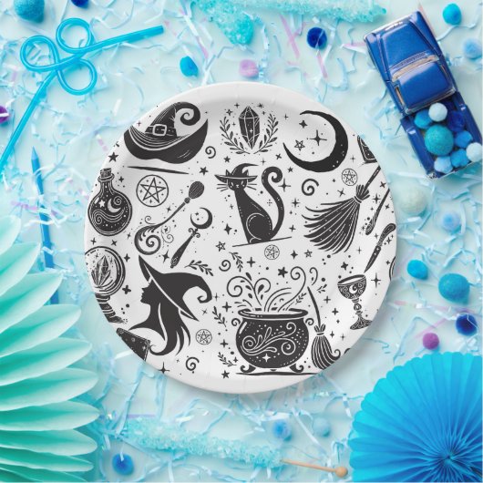 Assiettes En Carton Magique sorcière Whimsical Wiccan Pagan Parti (Fête)