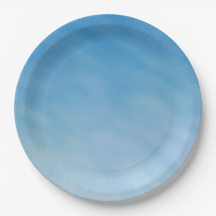 Assiettes En Carton Magnifique ciel bleu doux avec des nuages de rêve