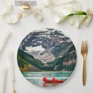 Assiettes En Carton Magnifique lac Louise, Canada