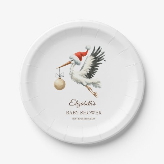 Assiettes En Carton Magnifique Vite Stork (Devant)