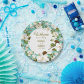 Assiettes En Carton Magnolia Floral Mariage (Fête)