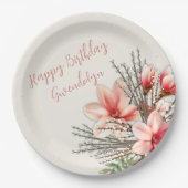 Assiettes En Carton Magnolia Willow Plaques papier pour fête d'anniver (Devant)