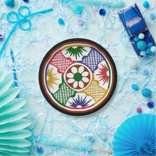 Assiettes En Carton Mah Jongg Un Cercle (Fête)