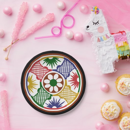 Assiettes En Carton Mah Jongg Un Cercle (Fête)