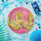 Assiettes En Carton Mahjong (Fête)