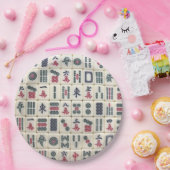 Assiettes En Carton Mahjong Tiles (Fête)